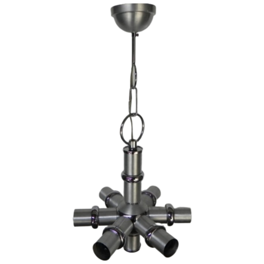 Vintage Space Age Hanglamp Met 6 Lichtpunten 1