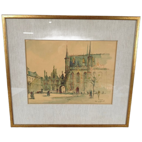 Jean Luypaert - Aquarel - Brugge 1