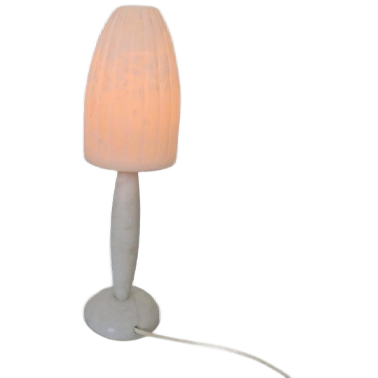 Vintage Albast Tafel Lamp. 1