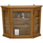 Hang Vitrinekast Hout Pronkkastje Glas thumbnail 1
