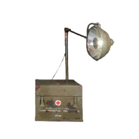 Vintage Operating Lamp Army Field Hospital Netherlands 1