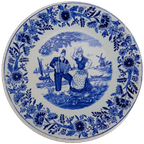 Bord Antiek Blauwe Delfts Petrus Regout Maastricht thumbnail 1