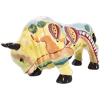 * Porselein Stier Cowparade Stijl Retro Spaarpot thumbnail 1