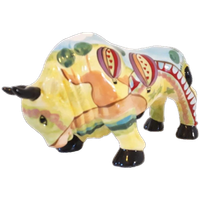* Porselein Stier Cowparade Stijl Retro Spaarpot
