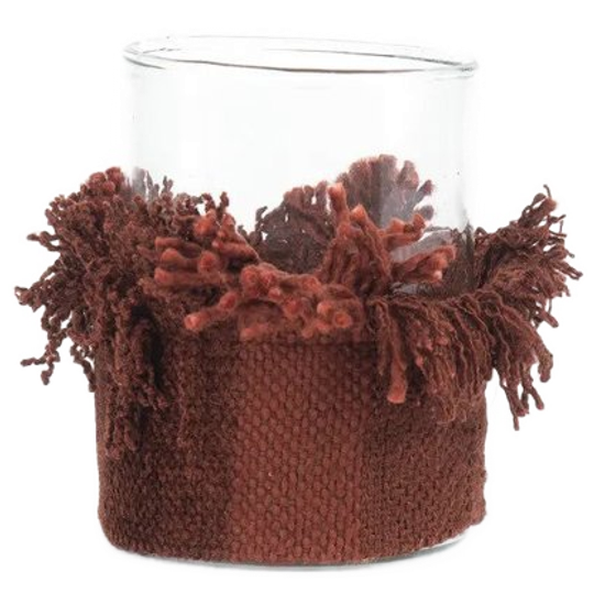 Bazar Bizar | De Oh My Gee Kaarsenhouder - Bordeaux Velvet - M 1