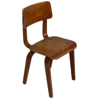 Oud Schoolstoeltje Industrieel Vintage Kids Stoel