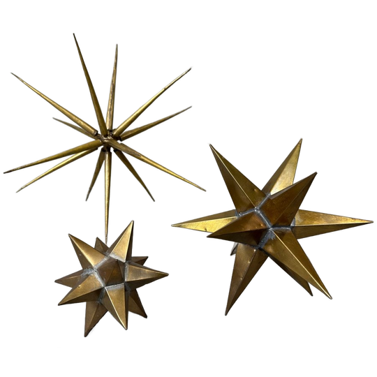 3x Geometrische Figuren In Messing 1