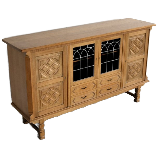 Brutalist Buffetkast | Sideboard | Jaren 60 | Deens 1