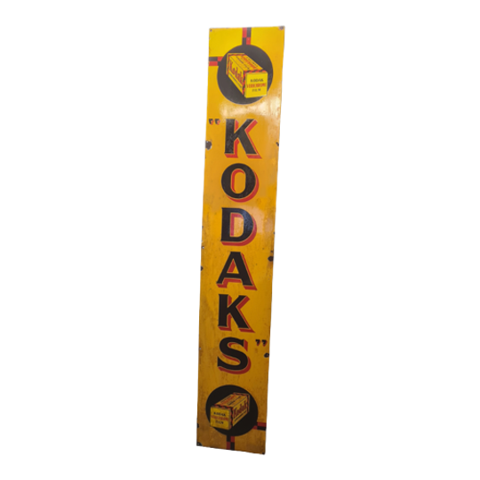 Groot Engels Emaillen Kodak Reclame Bord, Jaren 30/40 1