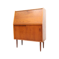 Vintage Secretaire Wandmeubel Teak Jaren 60