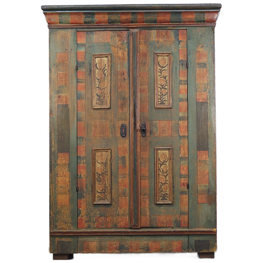 Antieke Beschilderde Bruidskast 1790 1