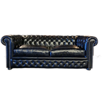 Chesterfield Brighton Slaapbank - Zwart thumbnail 1
