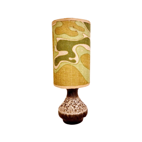 Vintage Schemerlampje Met Fatlava Vaaslamp Jaren 60 1