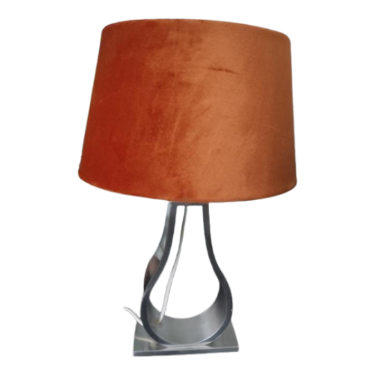 Vintage Tafellamp Ikea Klabb Met Fluwelen Kap 1