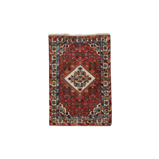 Handgeknoopt Vloerkleed/ Tapijt Met Kwastjes En Zeer Mooi Patroon En Kleuren, 167 X 106 Cm 1