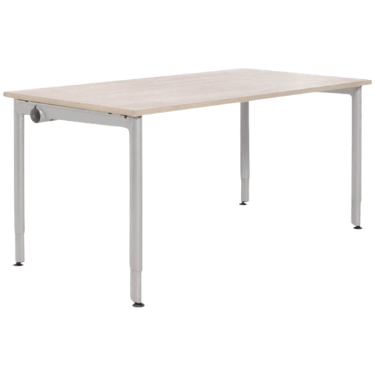 Ahrend 500 Bureau, Bladkleur Naar Keuze, 160 X 80 Cm, Aluminium Hoogte Instelbaar Onderstel 1