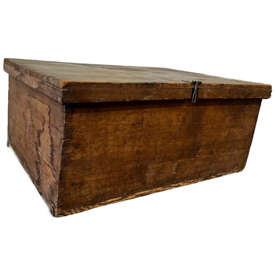 Vintage Houten Kist / Bijzettafel / Coffee Table 1