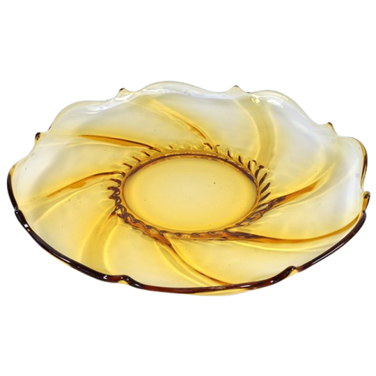 Vintage Schaal Amber 1