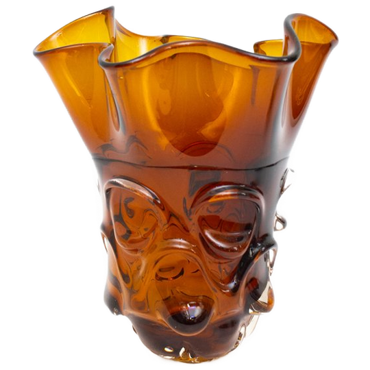 Bruine Glazen Servet Vaas In De Stijl Van Jan Beránek 1