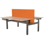 Vepa Benchwerkplek, (2X) 180 X 80 Cm, Eiken Blad, Hoogte Instelbaar D.M.V. Handslinger, Oranje Sc thumbnail 1