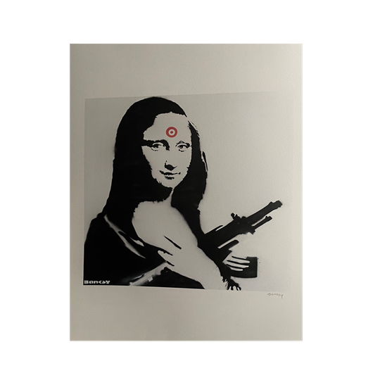 Banksy (1974) - Mona Lisa With Gun 1