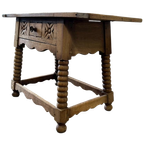 Vintage Houten Bobbin Console Tafel / Sidetable thumbnail 1
