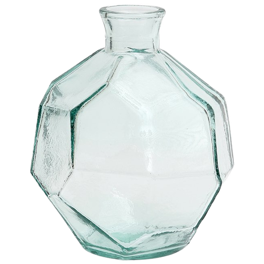 Bazar Bizar | De Round Origami Vaas - Blauw 1