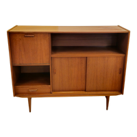 Vintage Highboard Wandkast Boekenkast Kast Kastje Barkast Buffetkast Dressoir