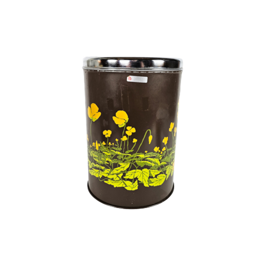 Brabantia - Bloemenmotief - Xl Voorraadbus - Opbergbox - 1970's 1