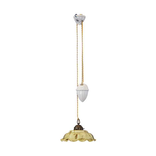 Antieke Art Deco Hanglamp / Pendellamp
