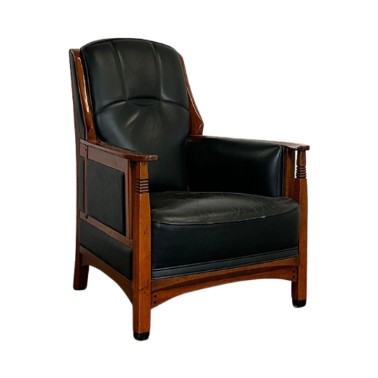 Art Deco Schuitema Mannelijke Fauteuil – Tijdloze Luxe En Comfort 1