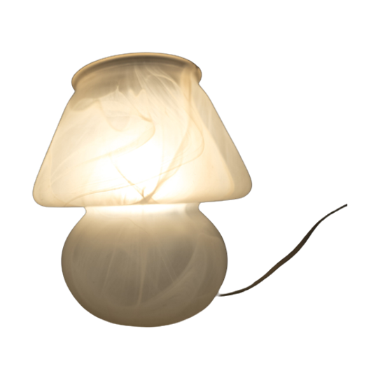 Murano - Mushroom Lamp - Space Age Lamp - Gemarmerd Glas - 70's 1