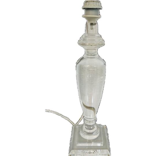 Lucite Vintage Transparante Plexiglas Lamp 1