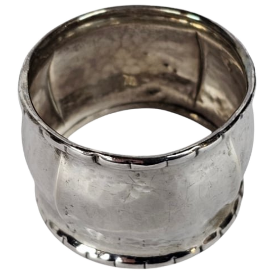 Vingerdoekband/servetring - Zilver - 2e Gehalte - Voorschoten - 1920's 1