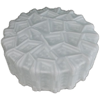 Melkglas Plafondlamp Met Reliëfpatroon thumbnail 1