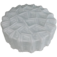 Melkglas Plafondlamp Met Reliëfpatroon