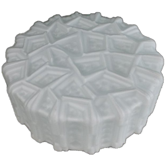 Melkglas Plafondlamp Met Reliëfpatroon 1