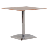 Solidesk Kantinetafel, Zebrano Blad, 79 X 79 Cm,