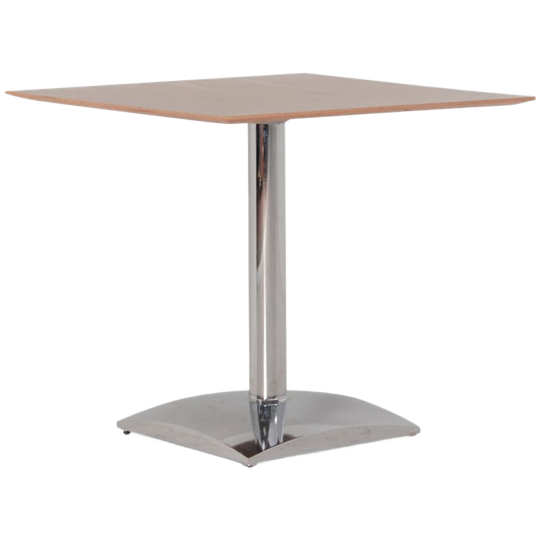 Solidesk Kantinetafel, Zebrano Blad, 79 X 79 Cm, 1