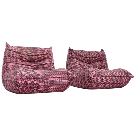 Set Vintage Togo Armchairs By Michel Ducaroy For Ligne Roset 1976 1