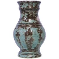 Blauwe & Bruine West Germany Vaas