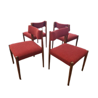 Set Van Vier Bovenkamp Bender Madsen Eetkamerstoelen