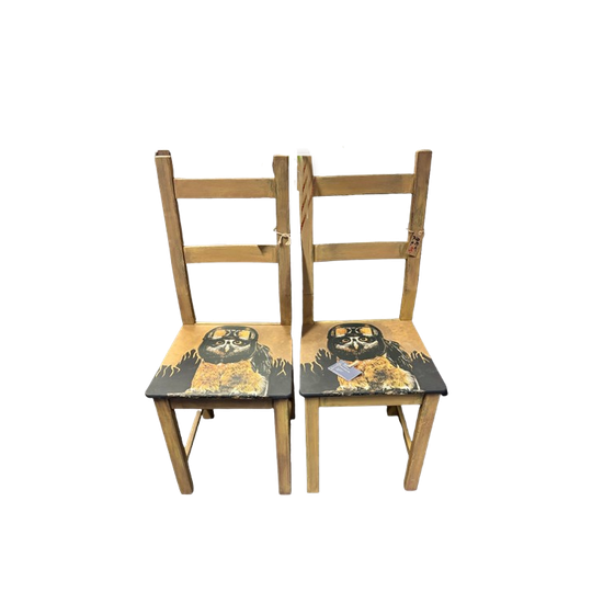 2 Stoelen Met Stoere Uil 1