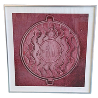 Zeefdruk Van Paul Baars, Moscow Manholecover Uit 1981