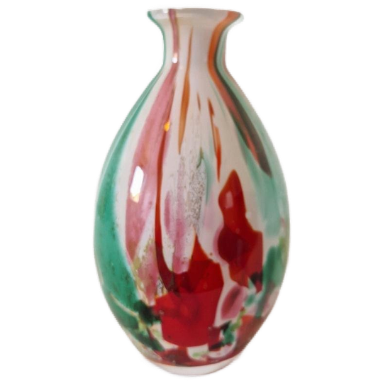 Fidrio Fiorito Vaas Mondgeblazen Glaswerk Met Merksticker 1