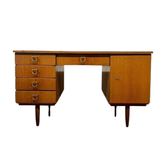 Vintage Houten Bureau / Schrijftafel 1