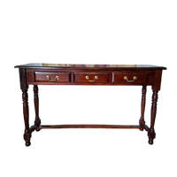 Klassieke Engelse Sidetable, Wandconsole. Haltafel Afm. 142x36cm En 77cm Hoog.