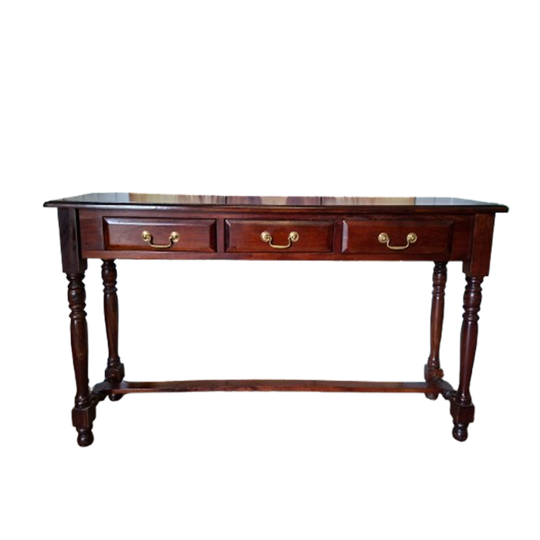 Klassieke Engelse Sidetable, Wandconsole. Haltafel Afm. 142x36cm En 77cm Hoog. 1