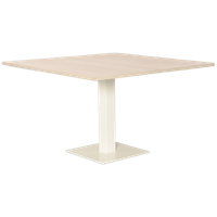 Solidesk Kantinetafel, Bladkleur Naar Keuze, 120 X 120 Cm, Vaste Hoogte Onderstel, Onderstel Opni
