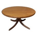 Round Wood Coffee Table 1960S thumbnail 1